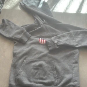 Grå hoodie  - Säljer nu min GANT hoddie på grund av att jag växt ur den är i mycket bra skick. Pris går att diskutera vid snabb affär.