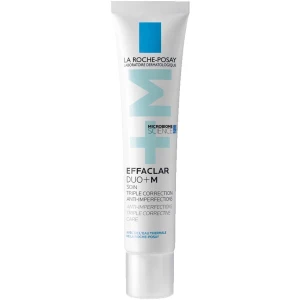 La Roche-Posay Effaclar Duo+M - Effaclar Duo+M från La Roche-Posay är en ansiktskräm i tub som jobbar mot orenheter och blemmor. Produkten är vit med blå detaljer och rymmer 40 ml. Passar dig som vill ha en lätt och effektiv hudvårdsprodukt för ansiktet. Helt nytt och oöppnad. Priset kan diskuteras. 