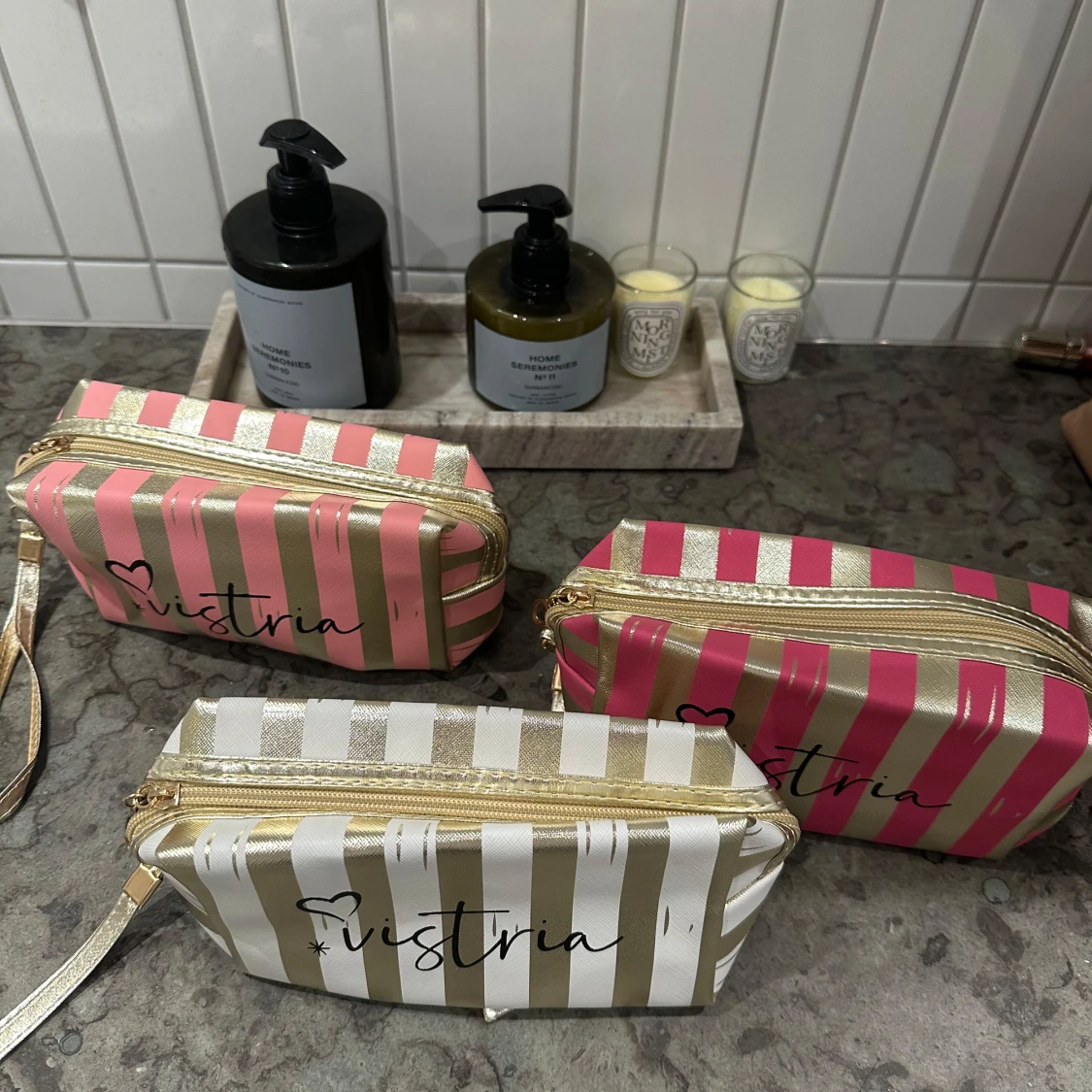 Randig necessär  - 4