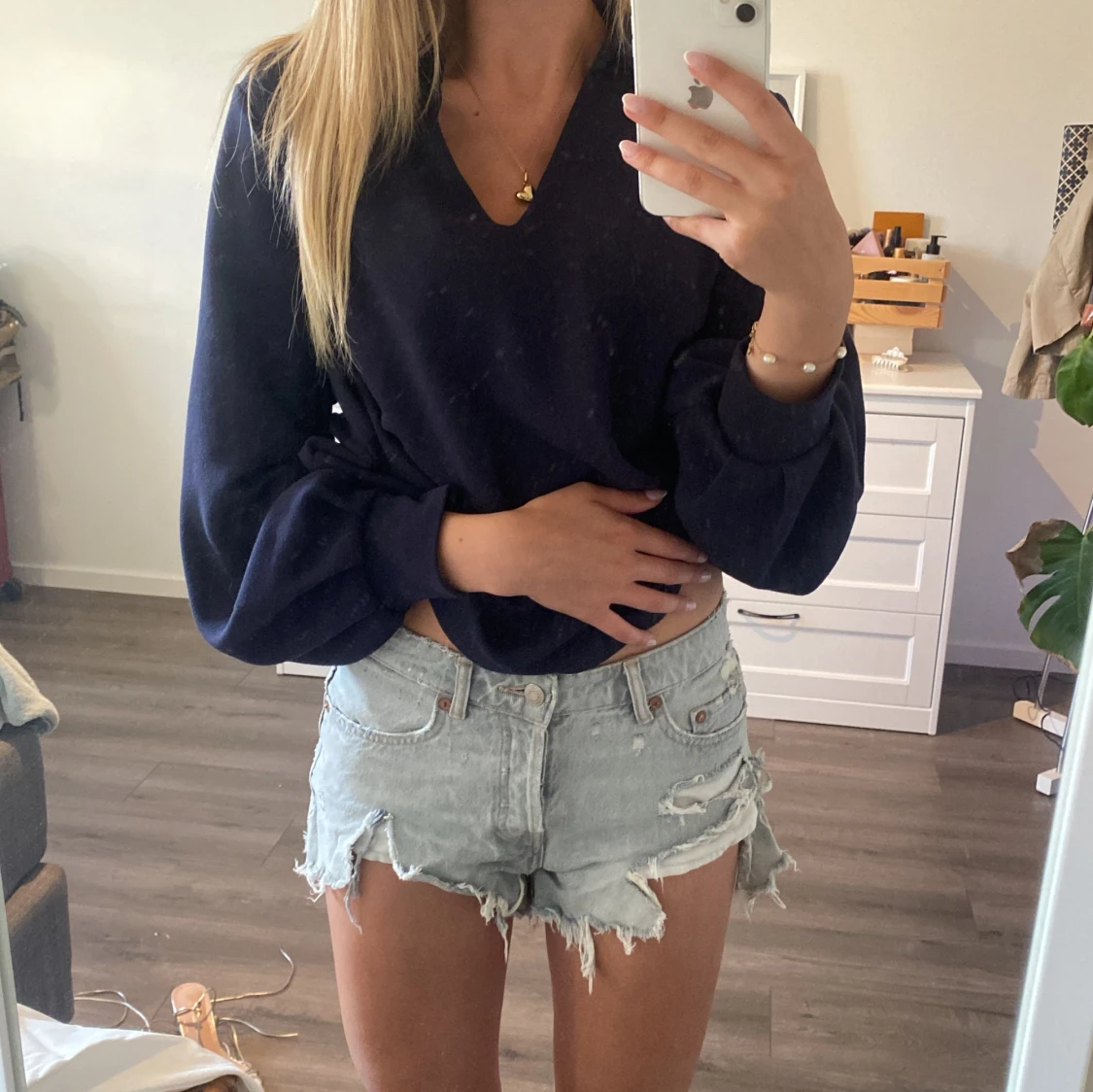 Gråa zarashorts - 90