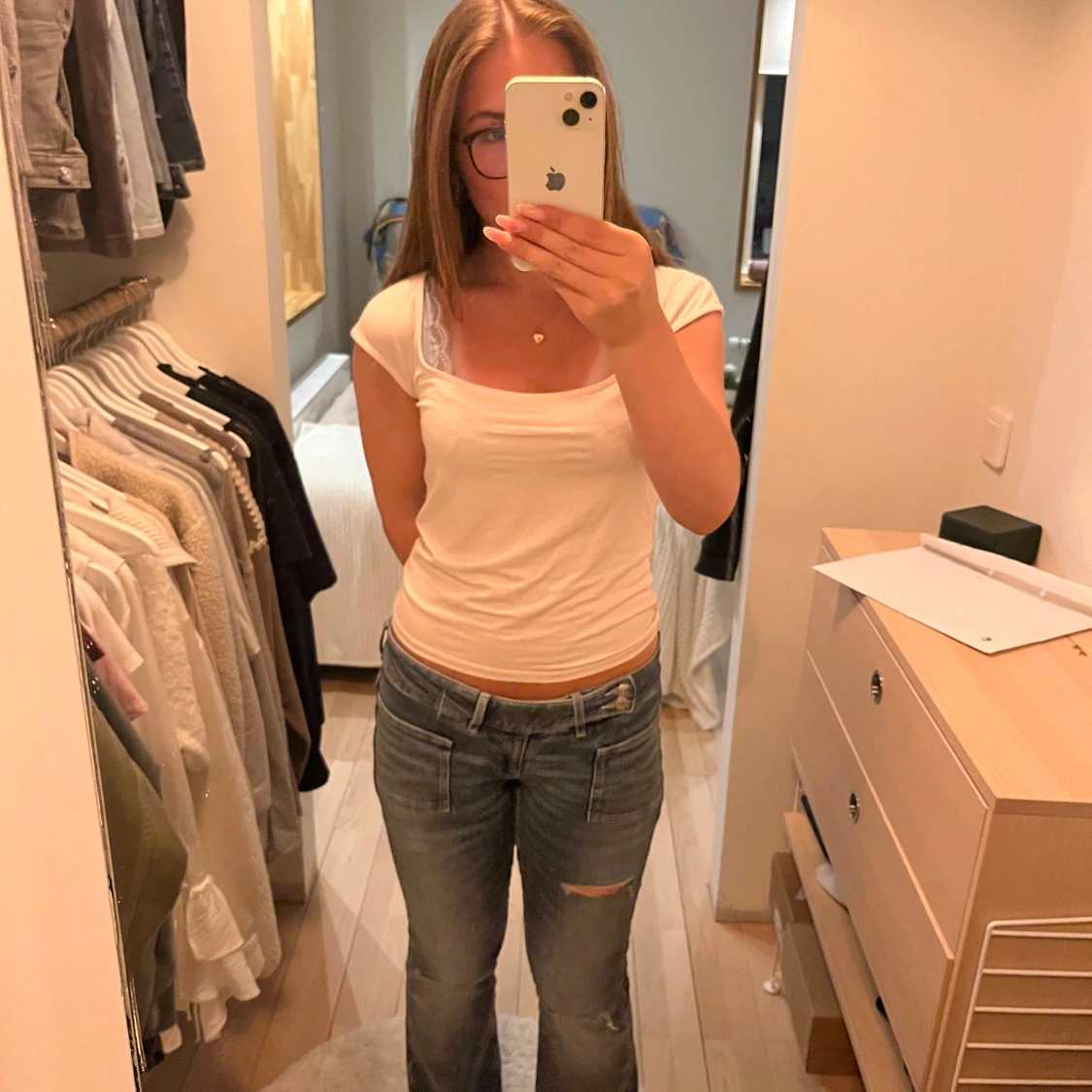 Ljusrosa topp från Gina Tricot