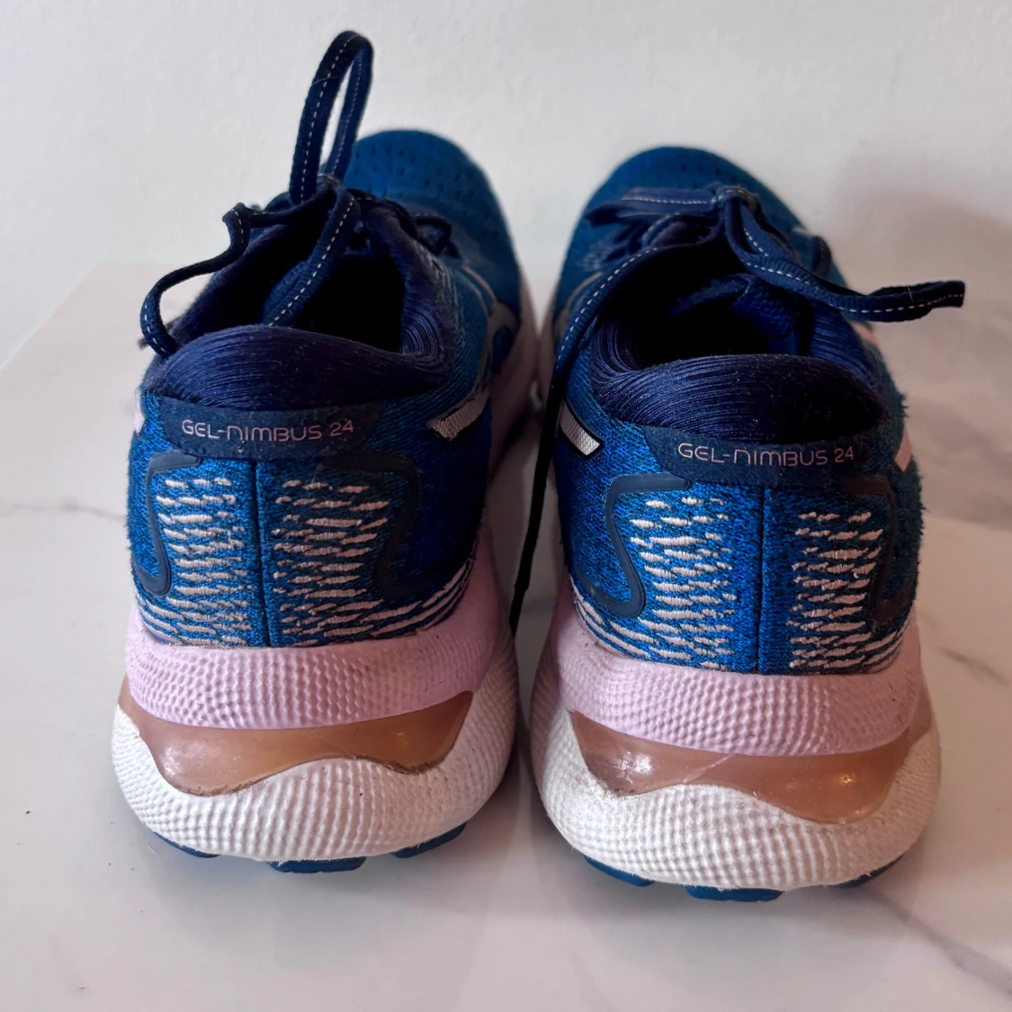 Blå ASICS Gel-Nimbus 24 löparskor  - 3