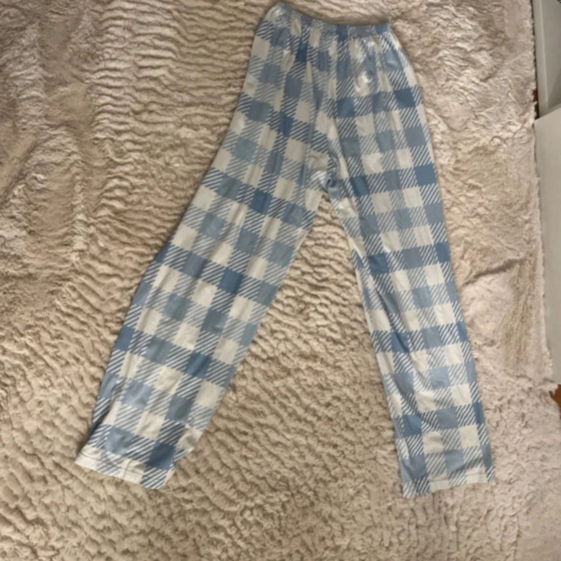 Blåvita rutiga mjukisbyxor - 2