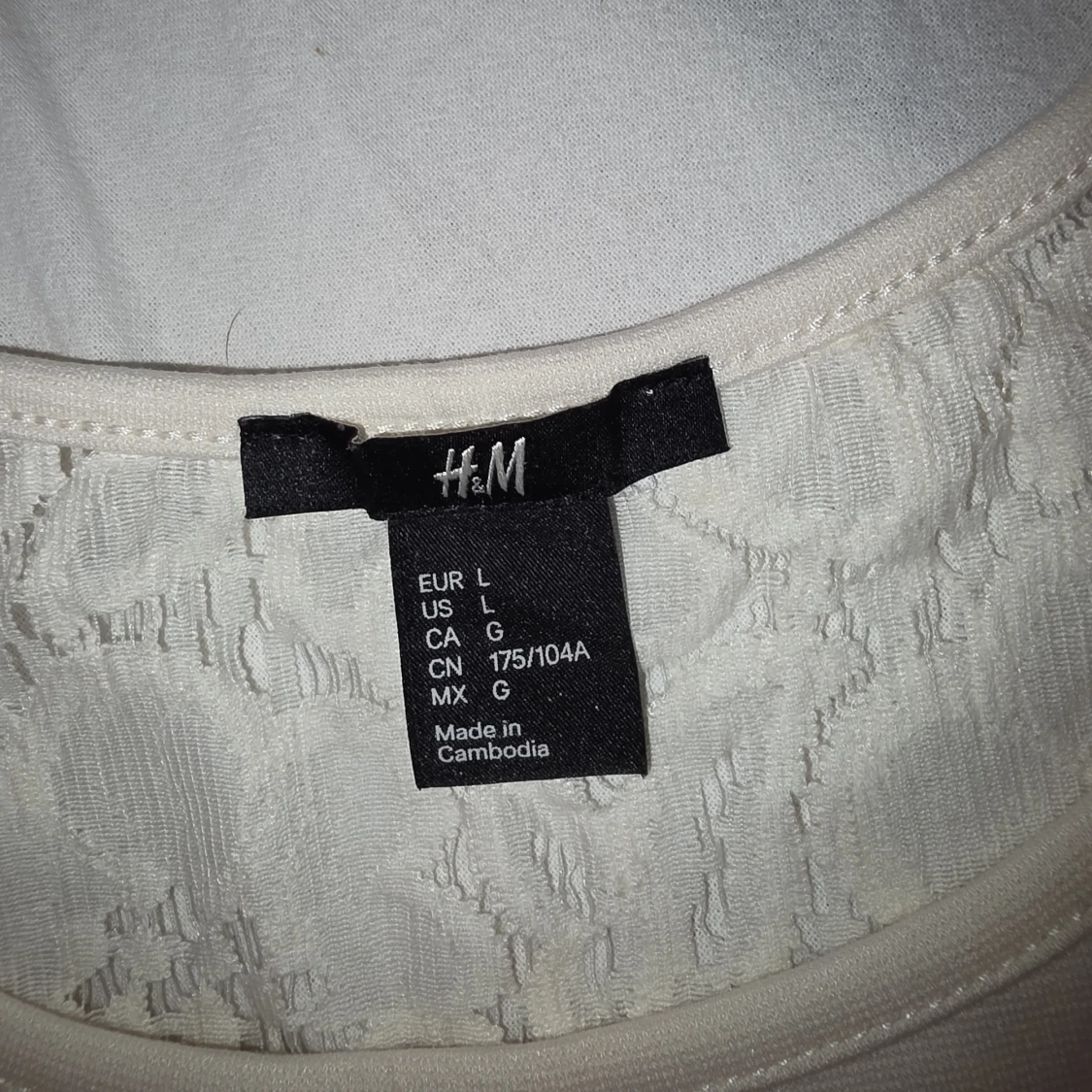 Vit spetsklänning från H&M - 1