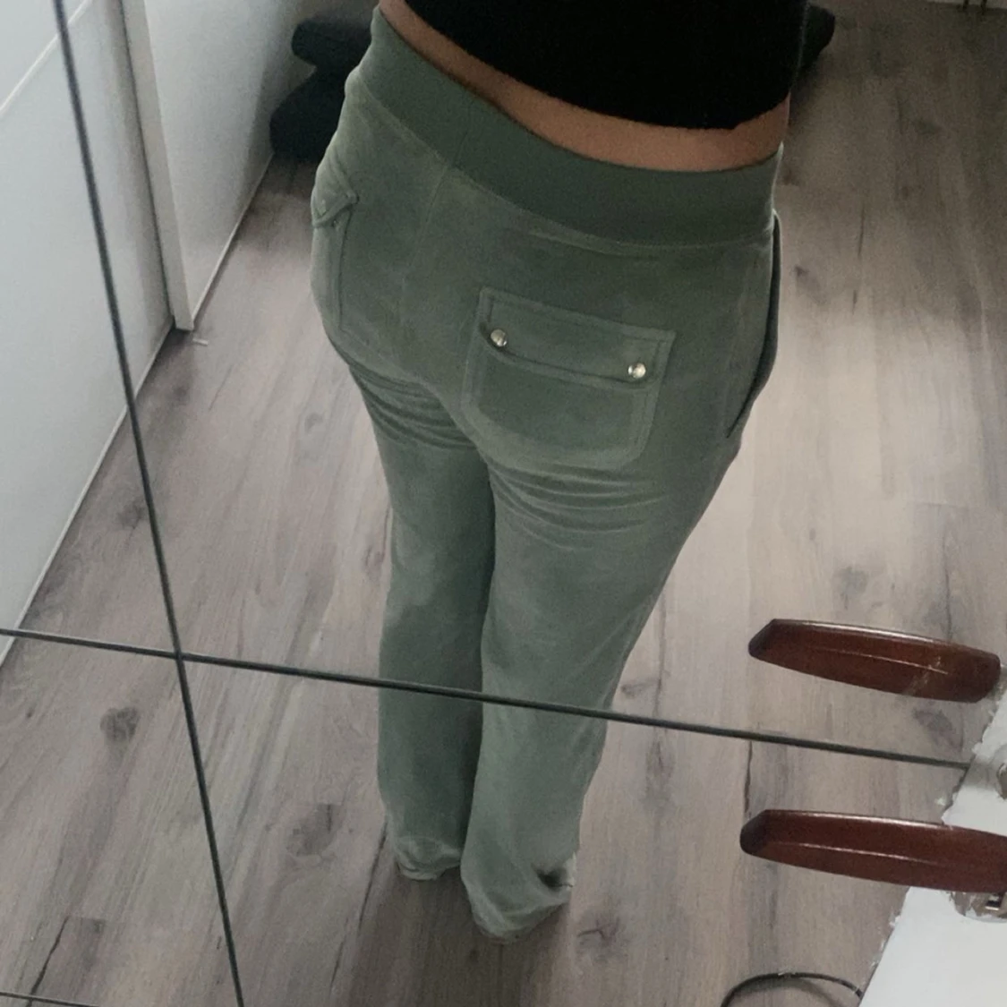 Gröna velourbyxor Juicy Couture XS - 3