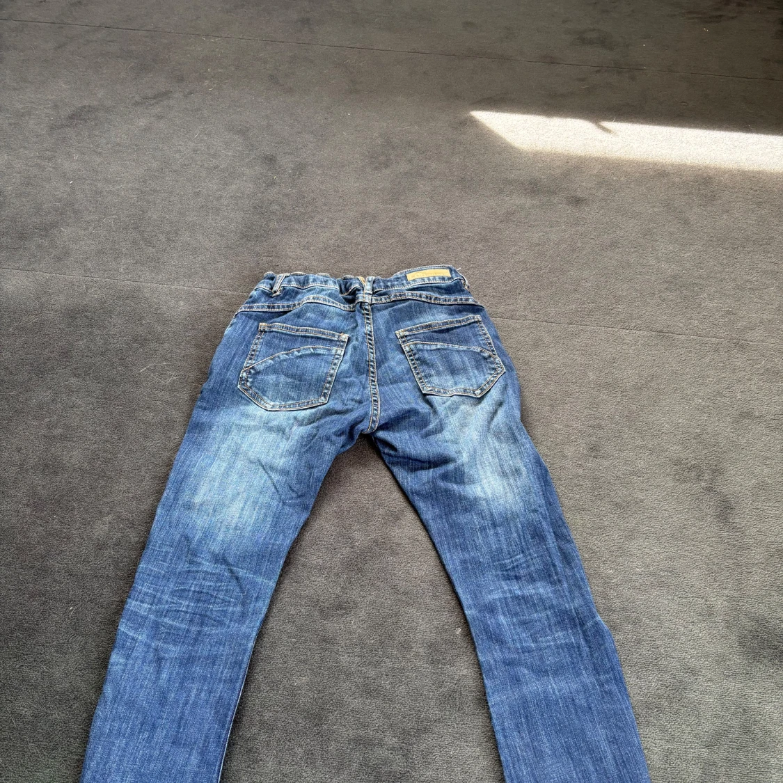 Blå jeansbyxor från Nicky, stl 146 - 1