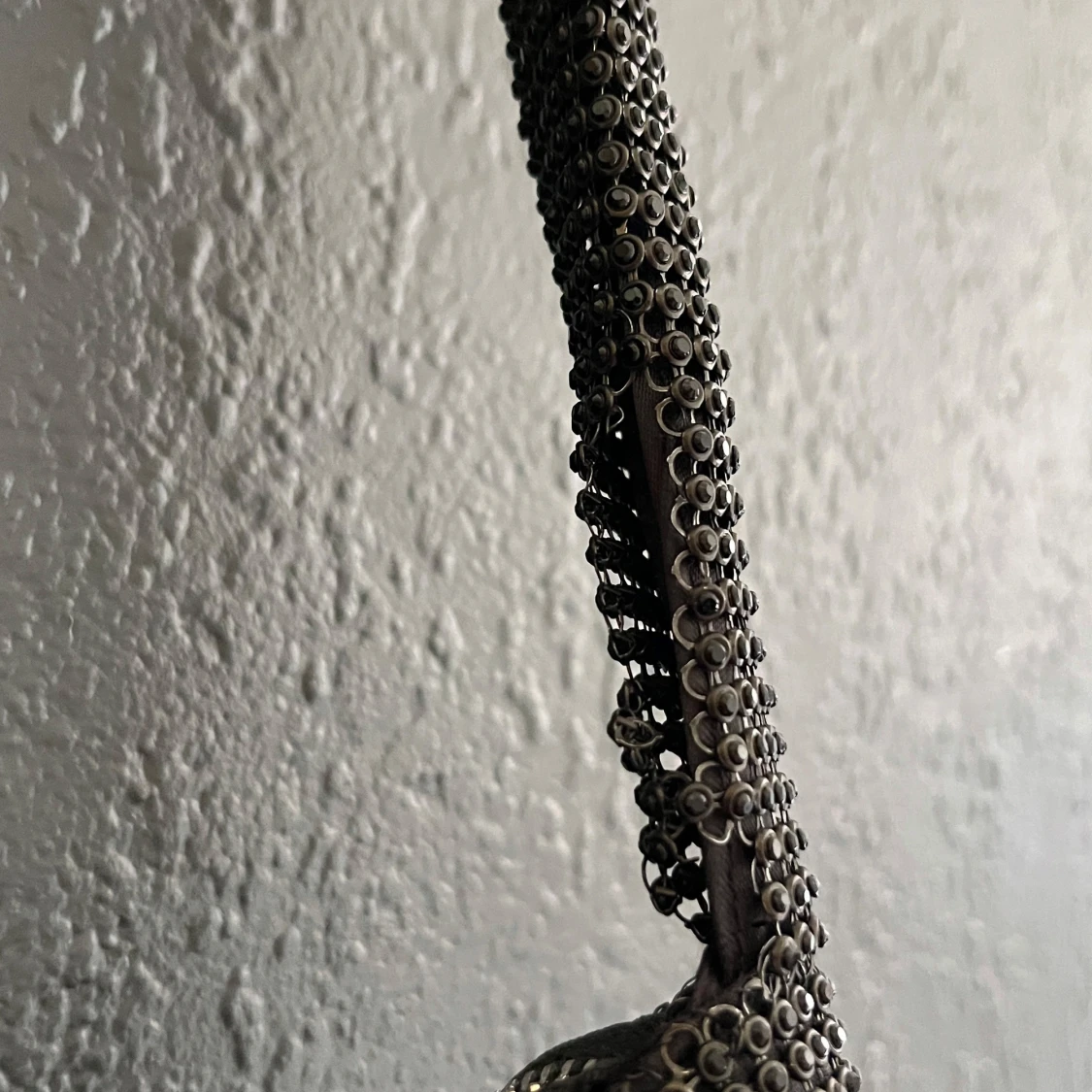 Svart rhinestone axelväska  - 2