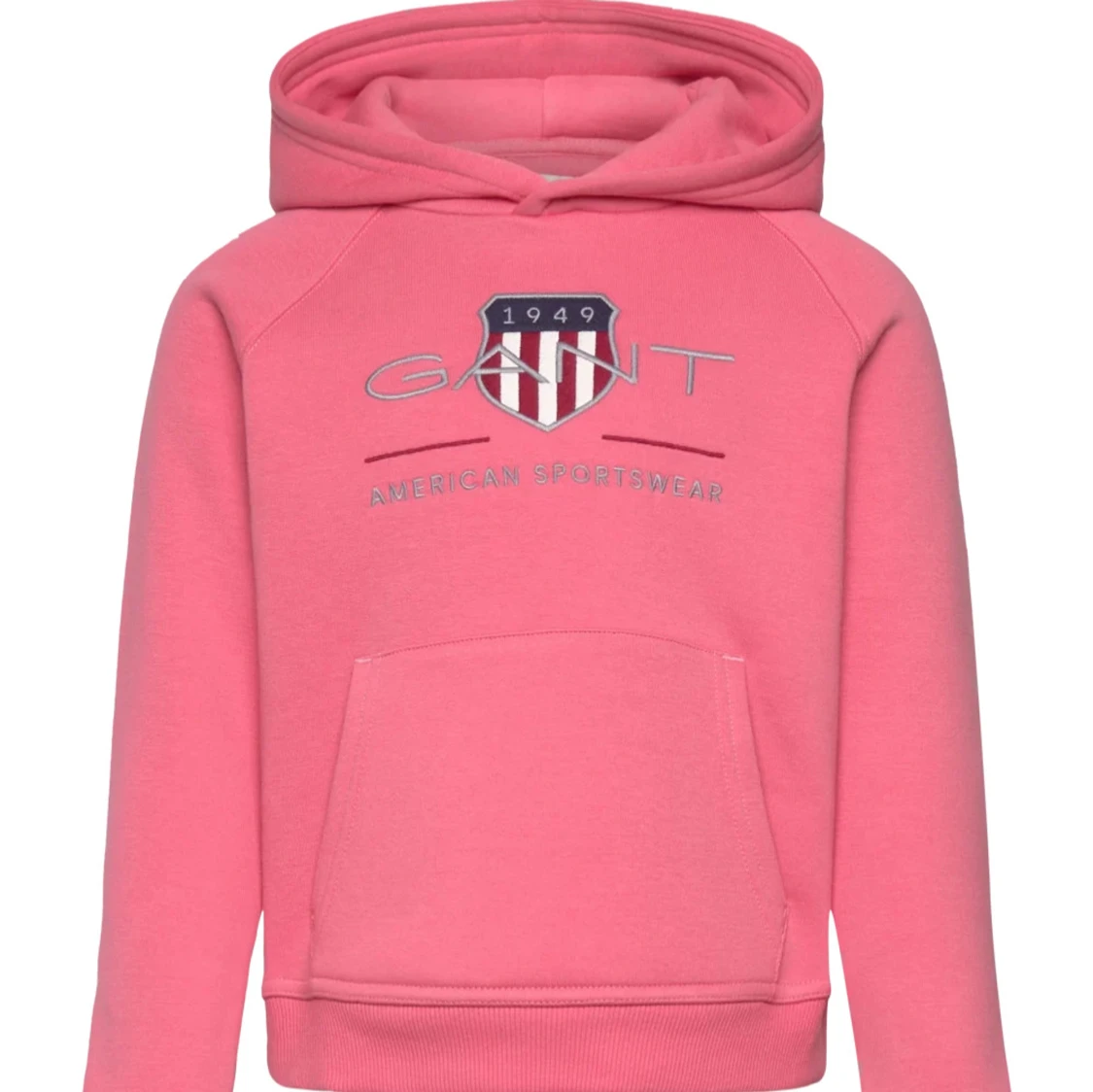 Rosa hoodie från Gant med tryck - 2