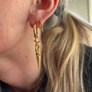 Syster P örhänge  - Nästan helt oanvänt örhänge från syster p. Original box ingår, guldplatterat. Nypris 1200kr säljes då de inte används.🥰🥰🥰