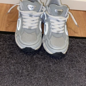 Gråa sneakers från Dior - Säljer ett par gråa Dior skor. De är använda typ några gånger. Men de funkar bra och är sköna.