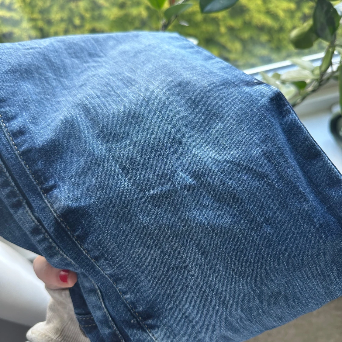 Blå bootcut jeansbyxor från ltb - 1