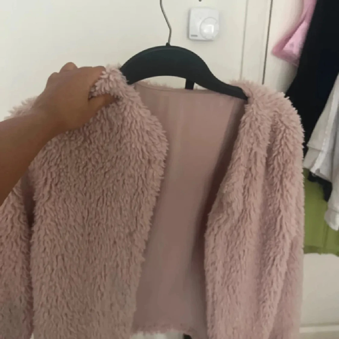 Ljusrosa teddyjacka - 1