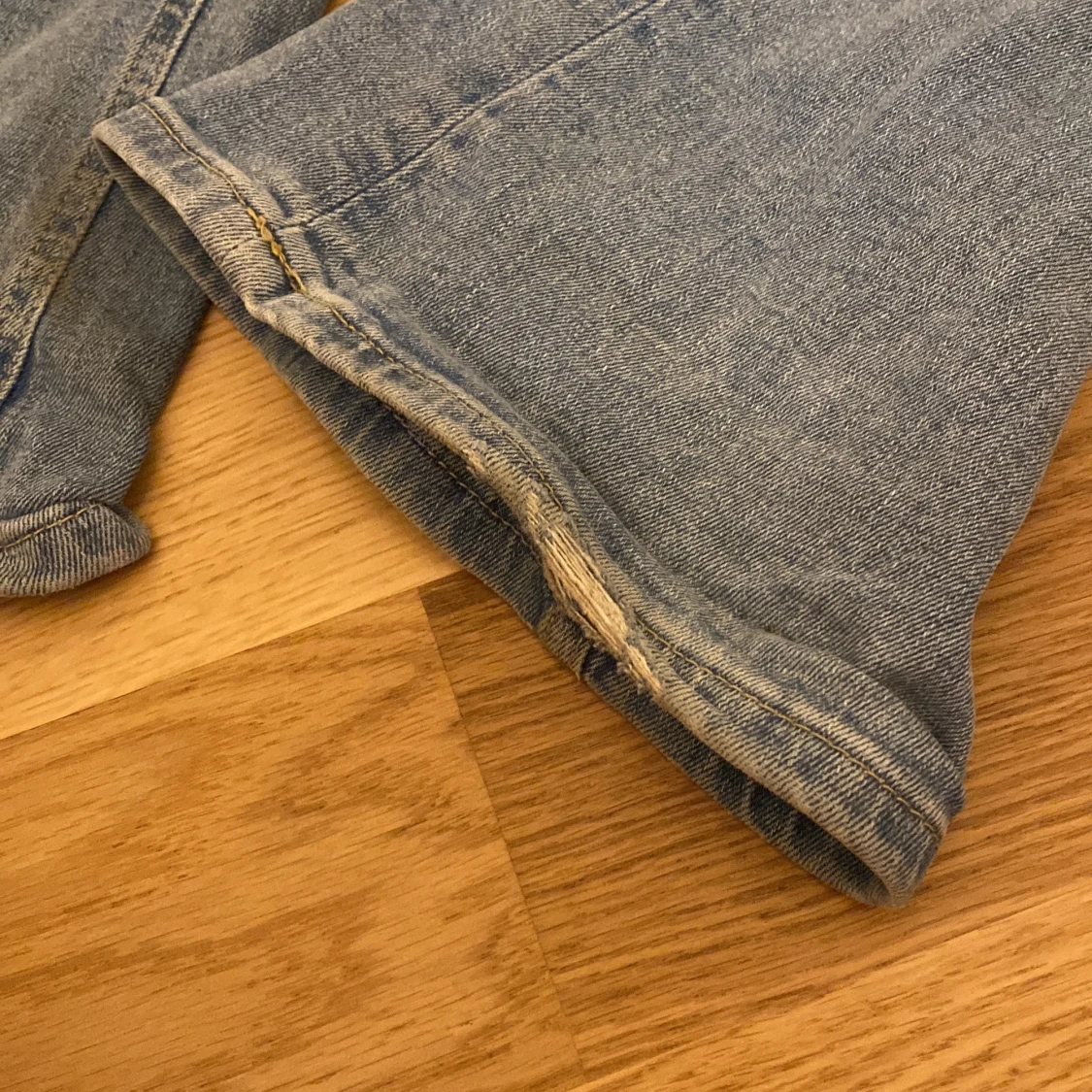 Blå bootcut jeans från 157 - 3