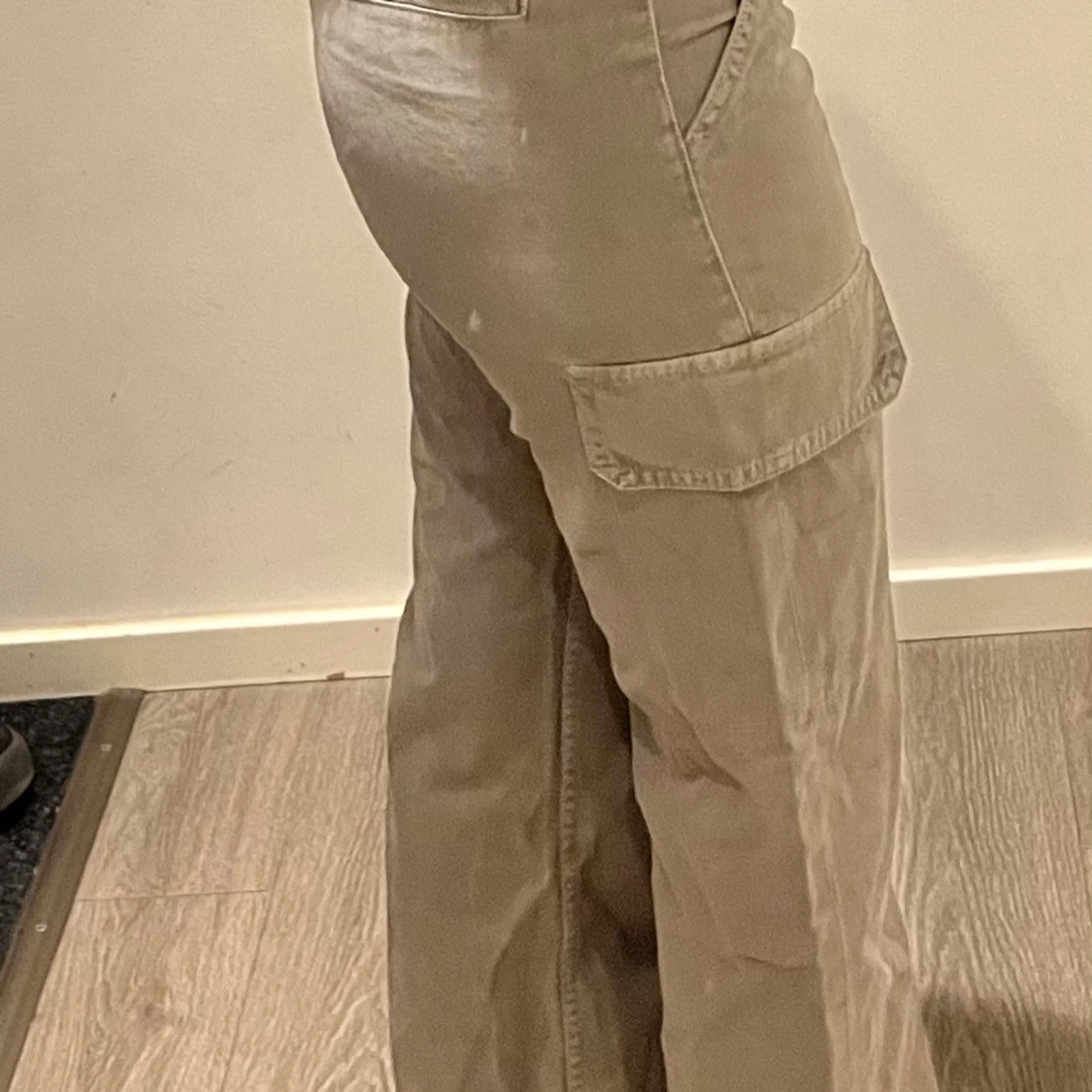 Beige lowwaist cargopants - 1