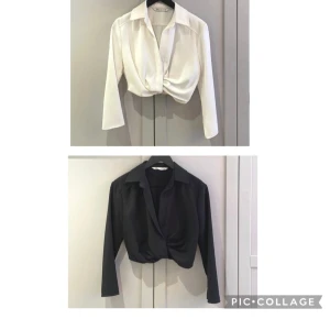 Zara nya skjorta - Superfina riktigt bra gjorda korta skjortor från Zara, strl S. En svart och en vit, nypris 499:-/styck