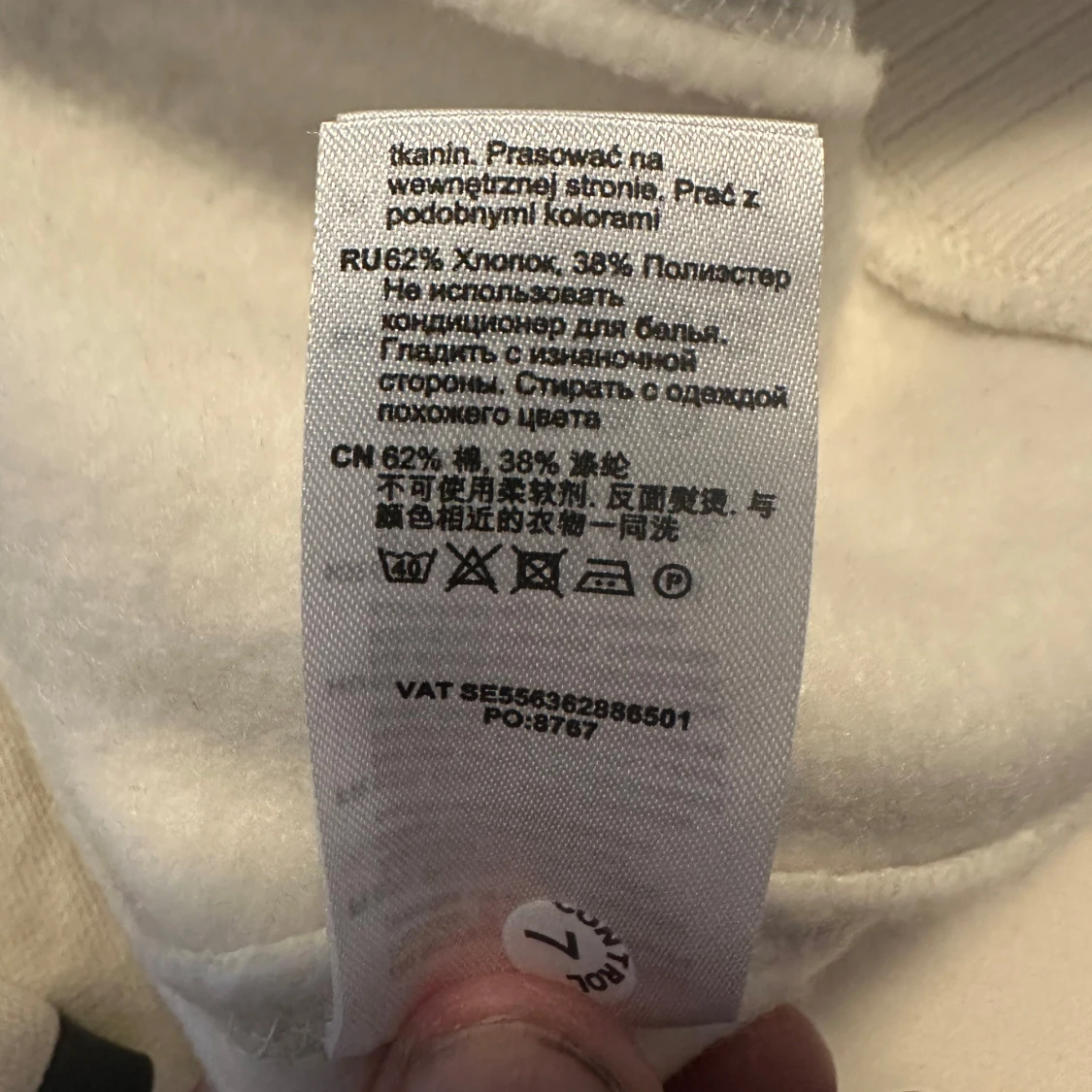 Vit hoodie från GASP - 4