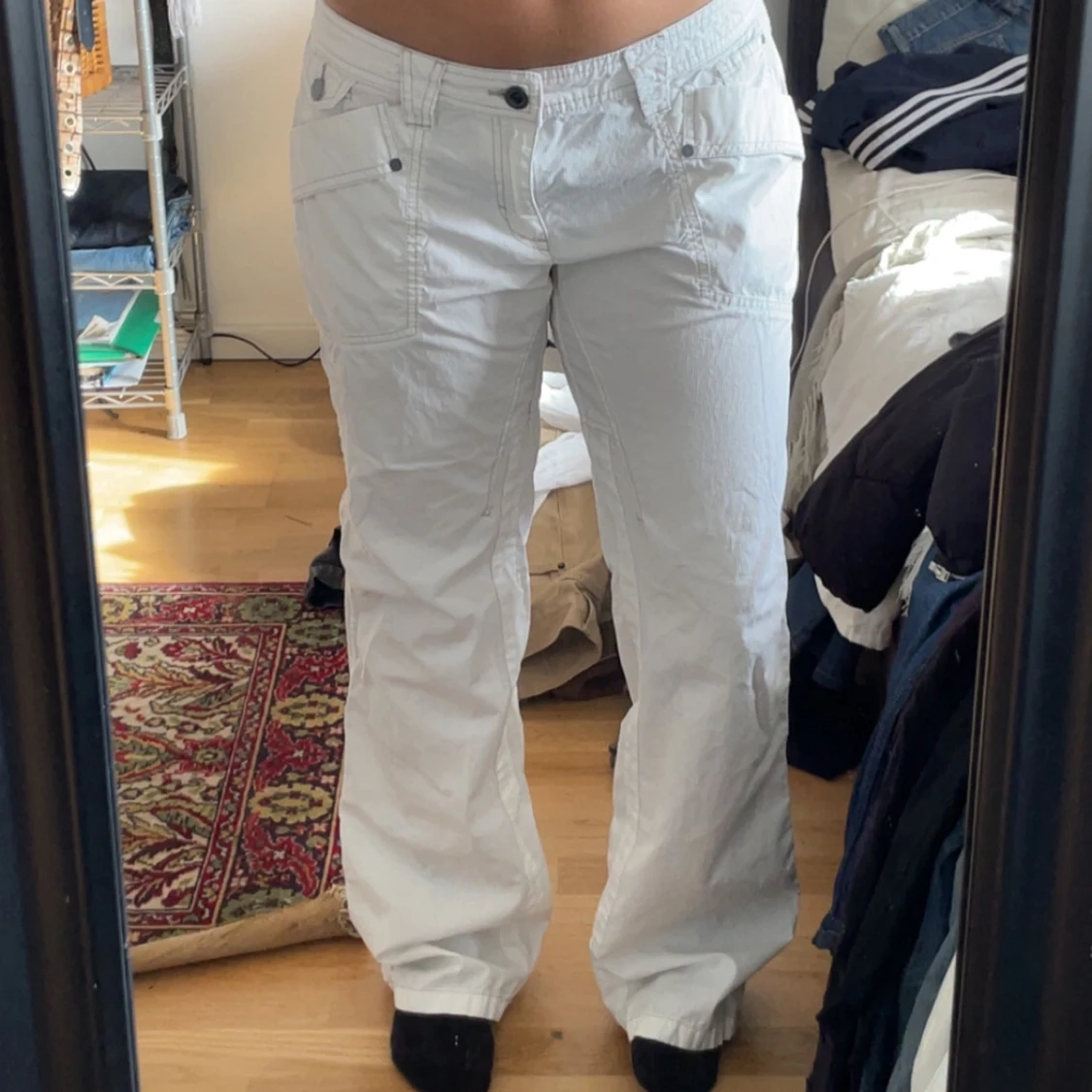 lågmidjad esprit byxor - 2