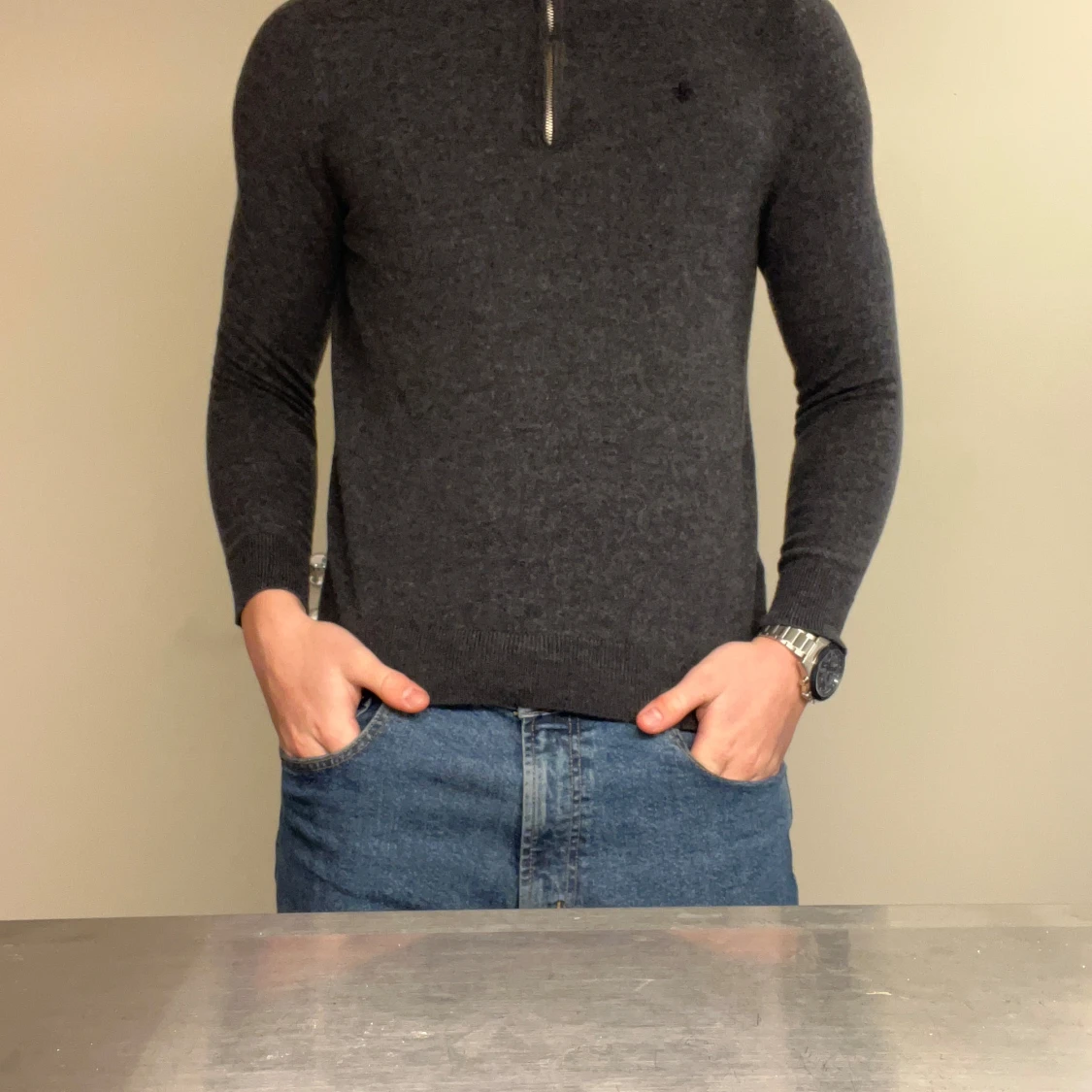 Morris Half zip tröja