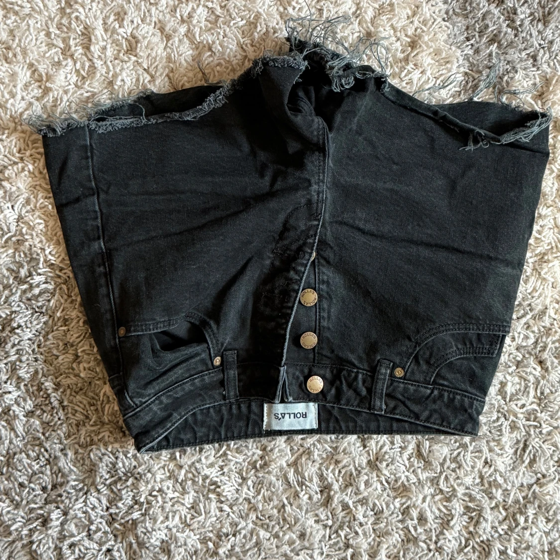 Svarta jeansshorts från Rolla's
