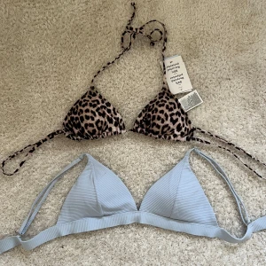 Bikinis  - Leoparddelen har lapp kvar och är i storlek 36. Den blåa är använd i storlek 38. 🥰