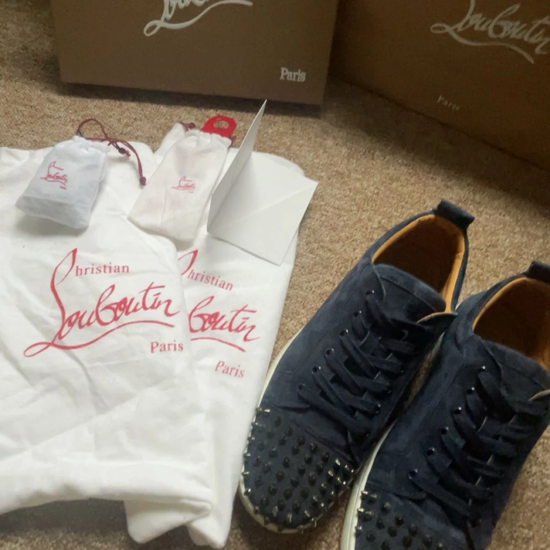 Christian Louboutin Mörkblå Louis Sneaker - 4