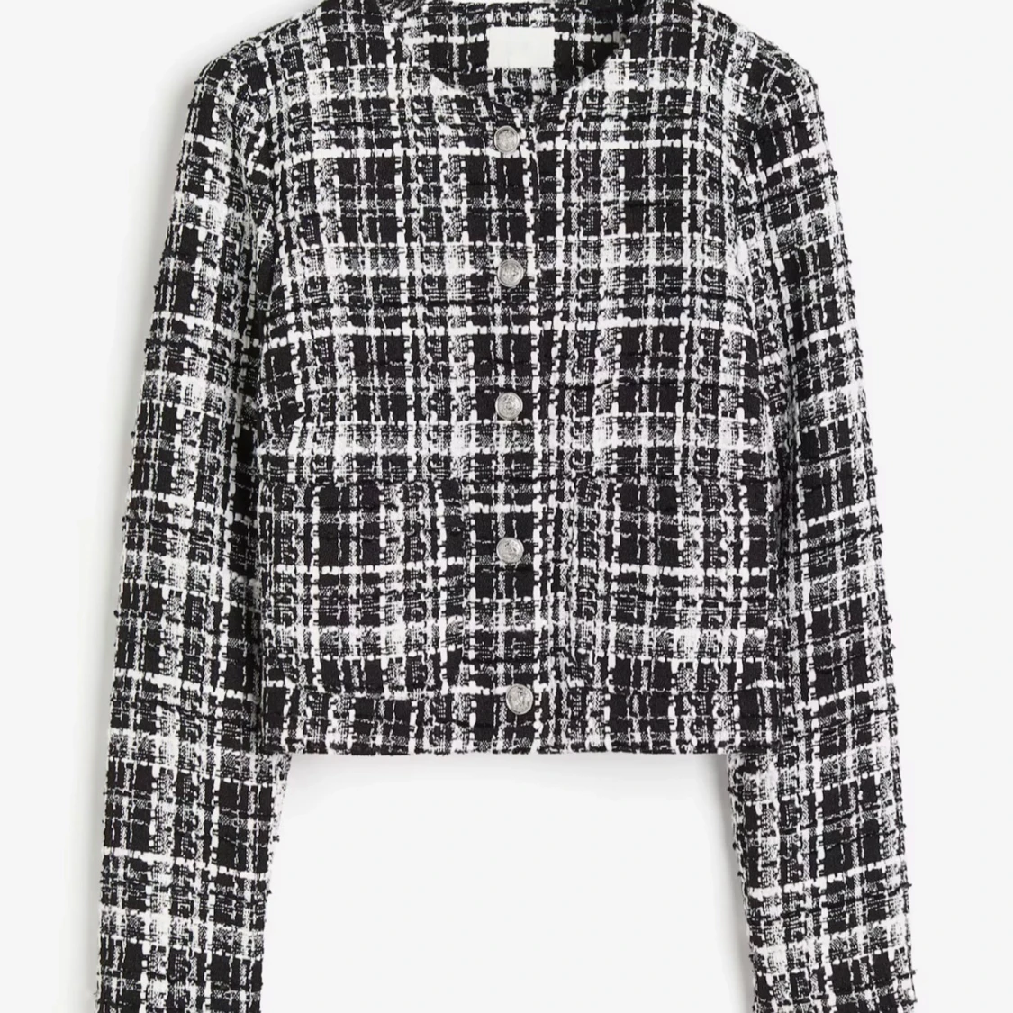 Svartvit rutig kavaj