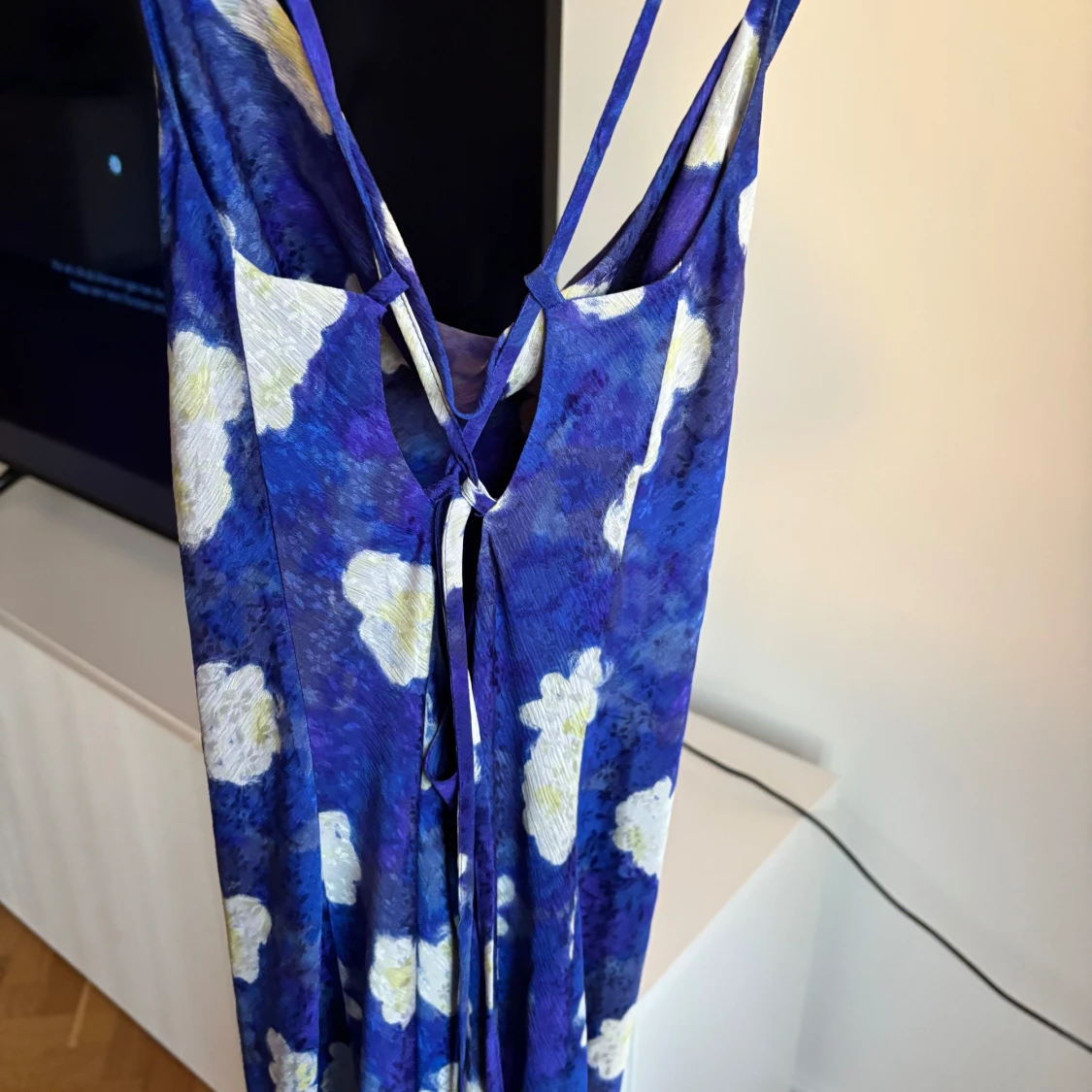 Blå blommig klänning från ADOORE - 2