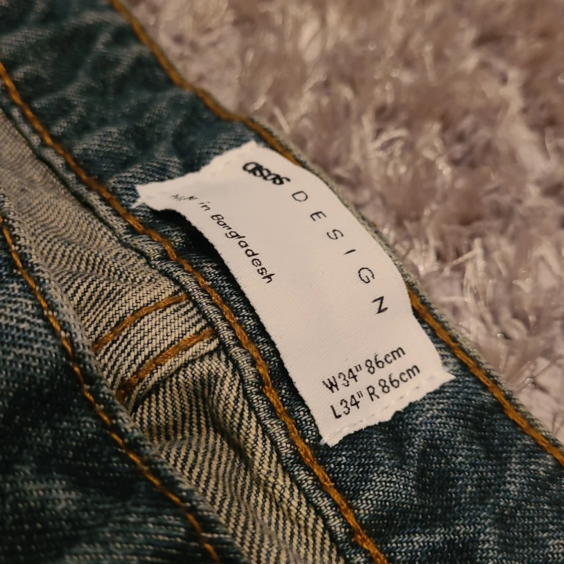 Blå jeansbyxor från Asos Design - 3