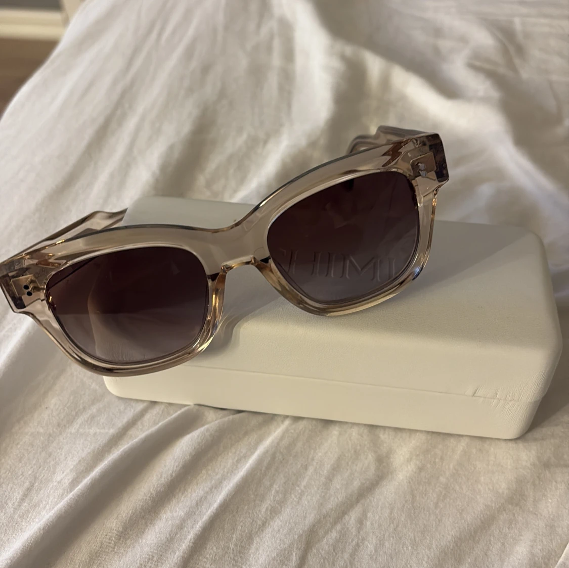 Beige CHIMI solglasögon med fyrkantig form - 3