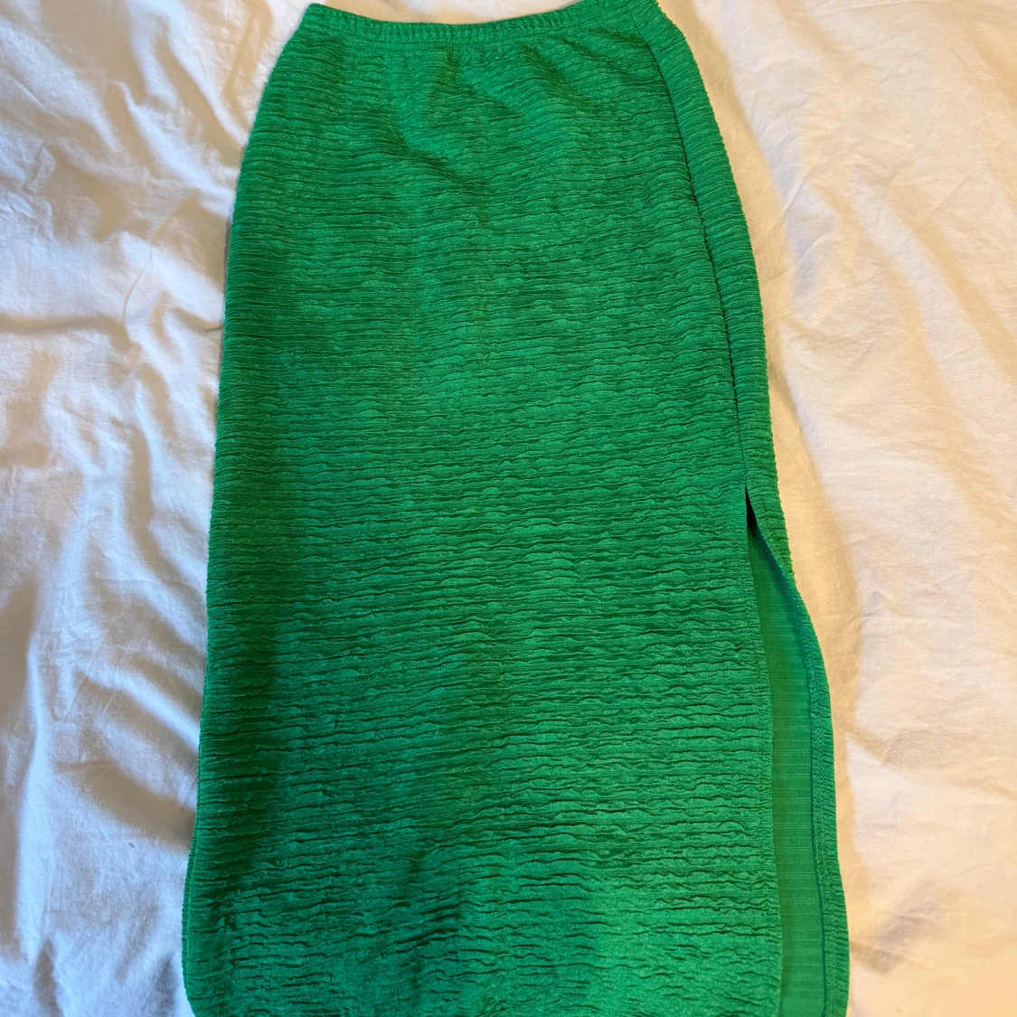 Grön långkjol med slits & topp - 1