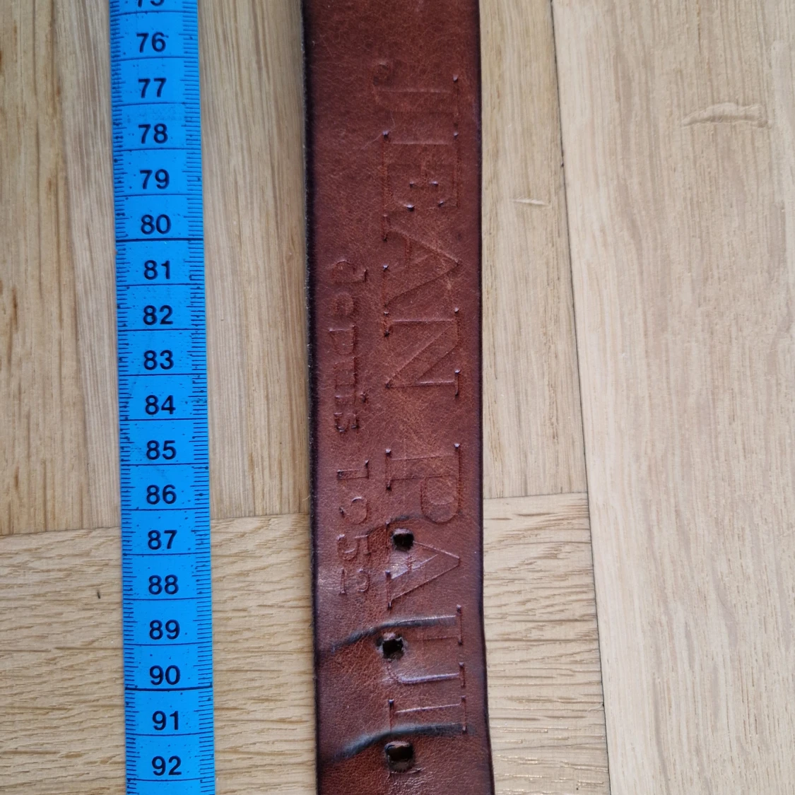 Brunt skärp från Jean Paul i skinn - 2