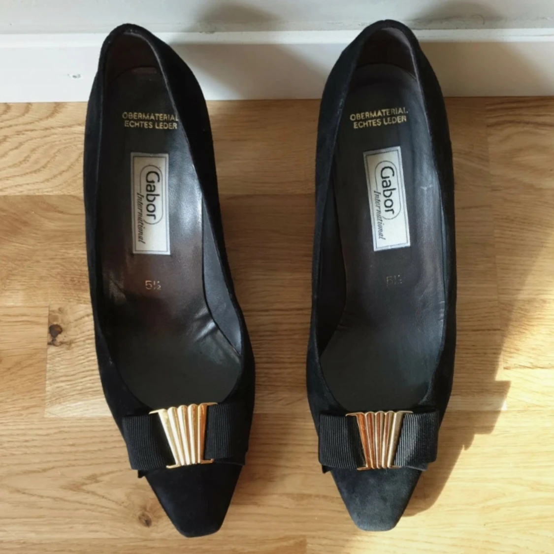 Svarta mockapumps från Gabor - 1