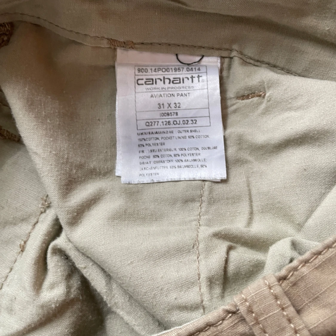 Beiga cargobyxor från Carhartt - 3