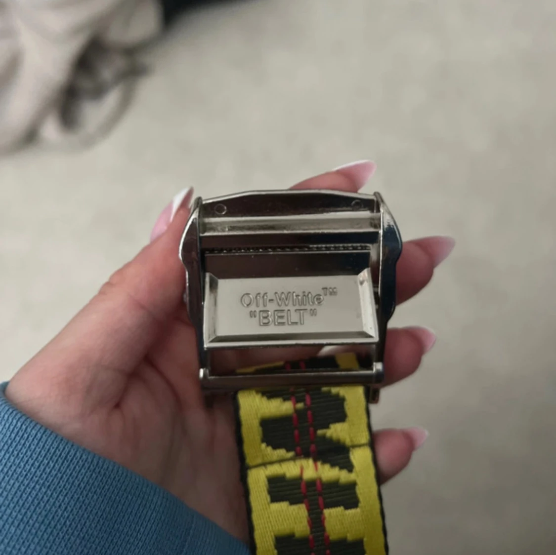 Gult bälte från Nike x Off-White - 1