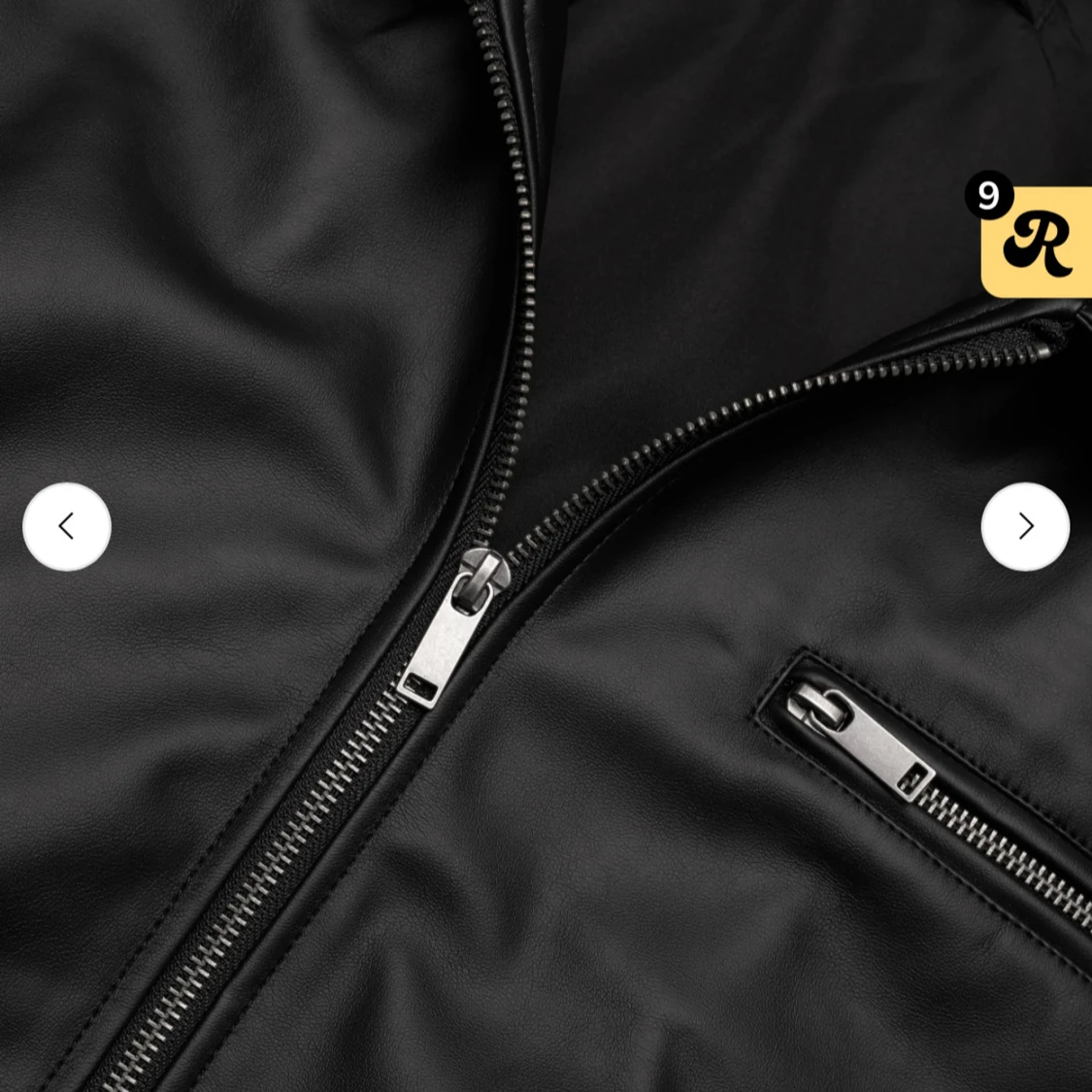 Svart skinnjacka från Gina Tricot - 2