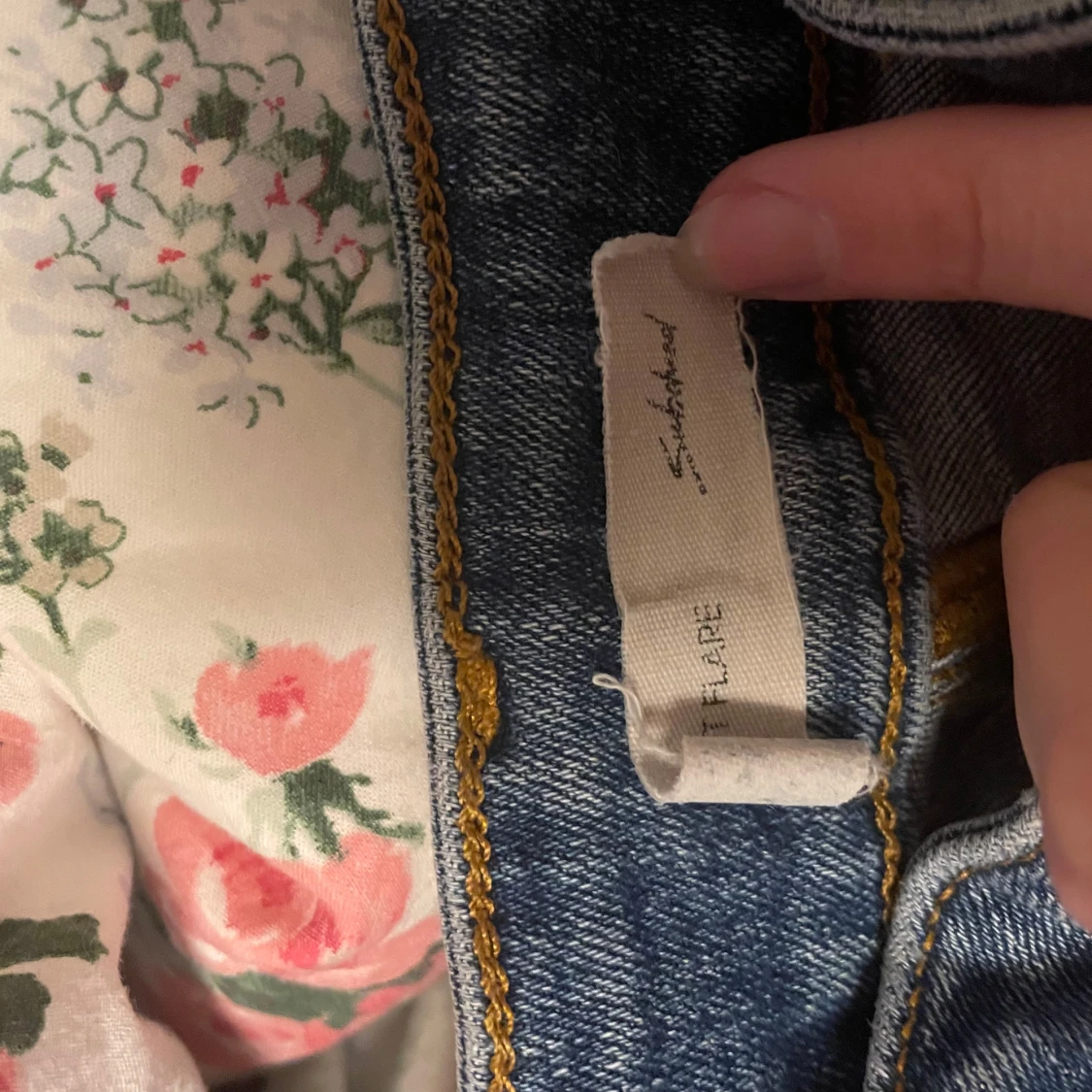 Blå jeans Soft Flare - 2