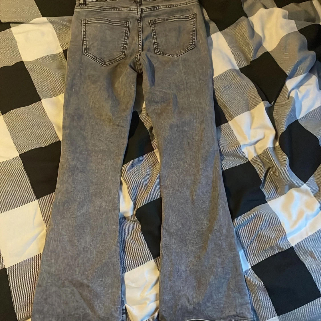 Grå bootcut jeans - 1