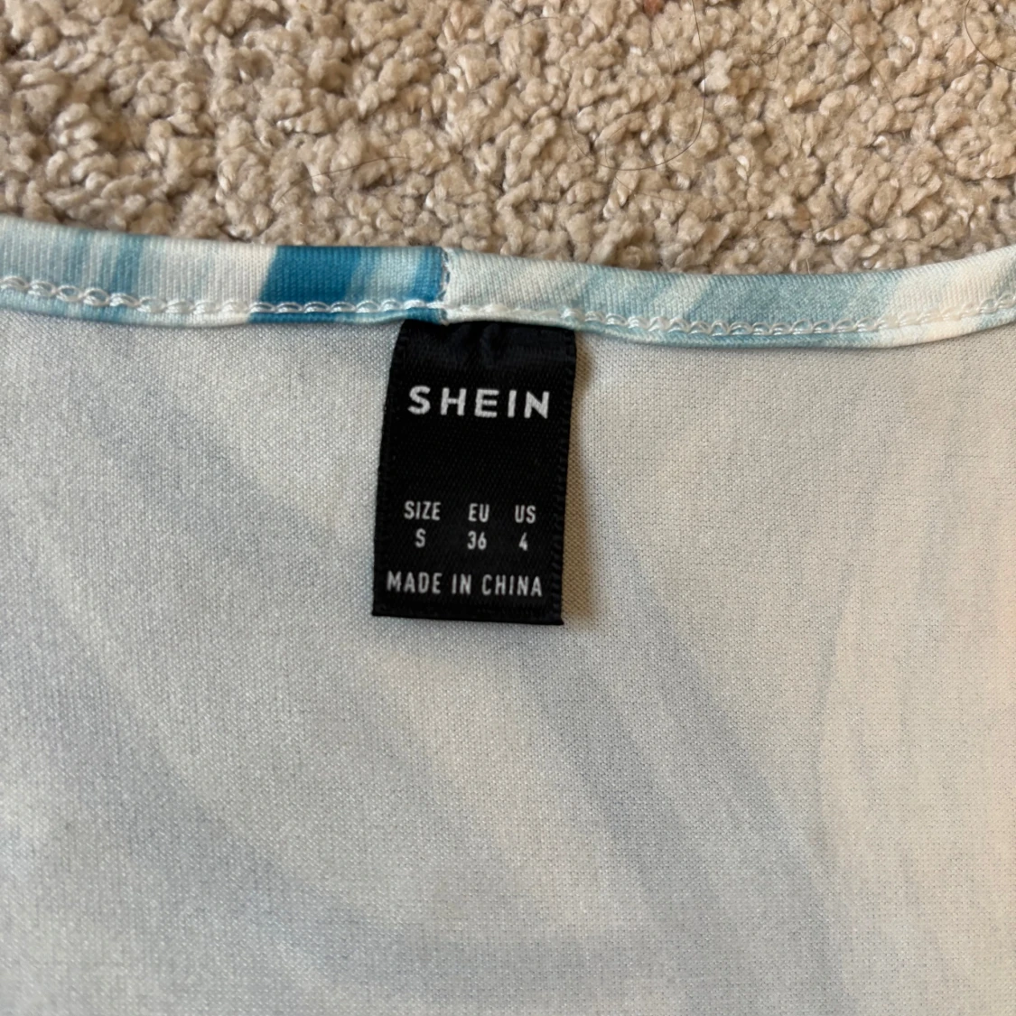 Blå topp / bolero med knytning  - 2