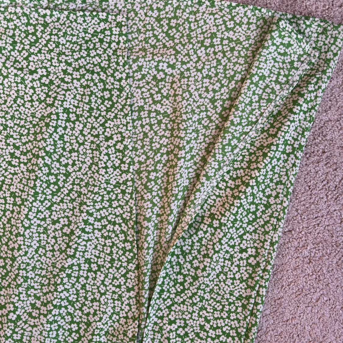 Grön blommig kjol - 3