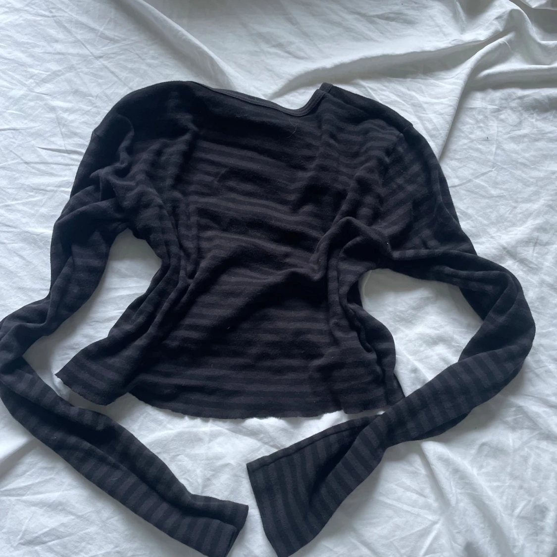 Randig långärmad topp - 1