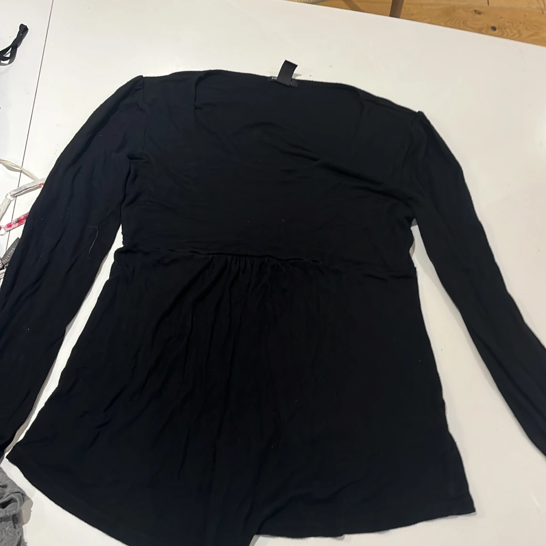 Svart långärmad klänning H&M Mama