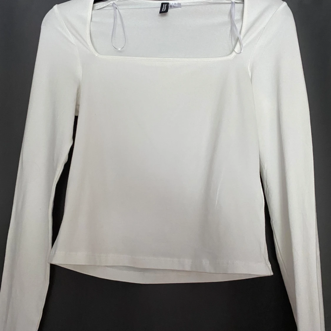 Vit långärmad topp från H&M Divided