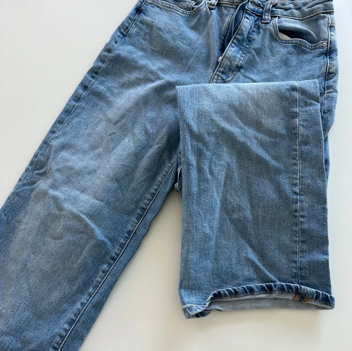 Blå wide jeans XS/32 - 1