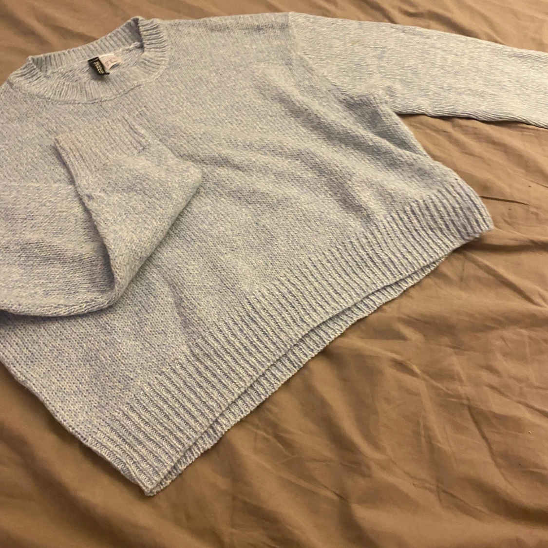 Ljusblå stickad tröja från H&M Divided - 2