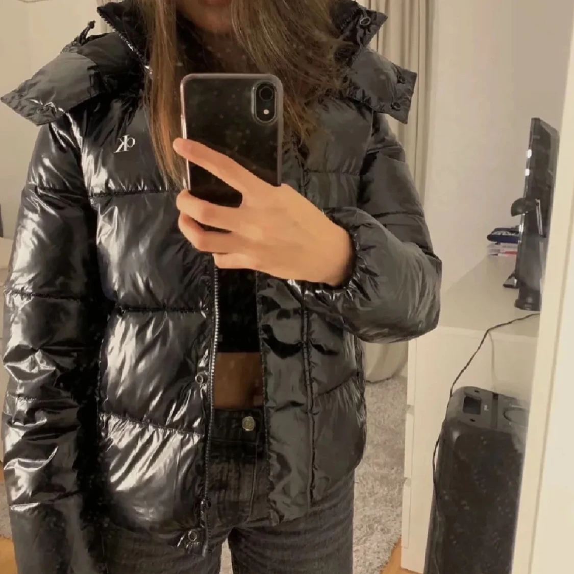 Svart pufferjacka från Calvin Klein