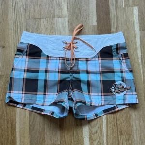 Dam Peak Performance W Shore CH Rutiga Shorts - Peak Performance shorts i modellen W Shore CH med rutigt mönster till dam.  Storlek: 28, Midja: 40 cm Ytterben: 30 cm Benöppning: 30 cm Material: 100% Polyester.