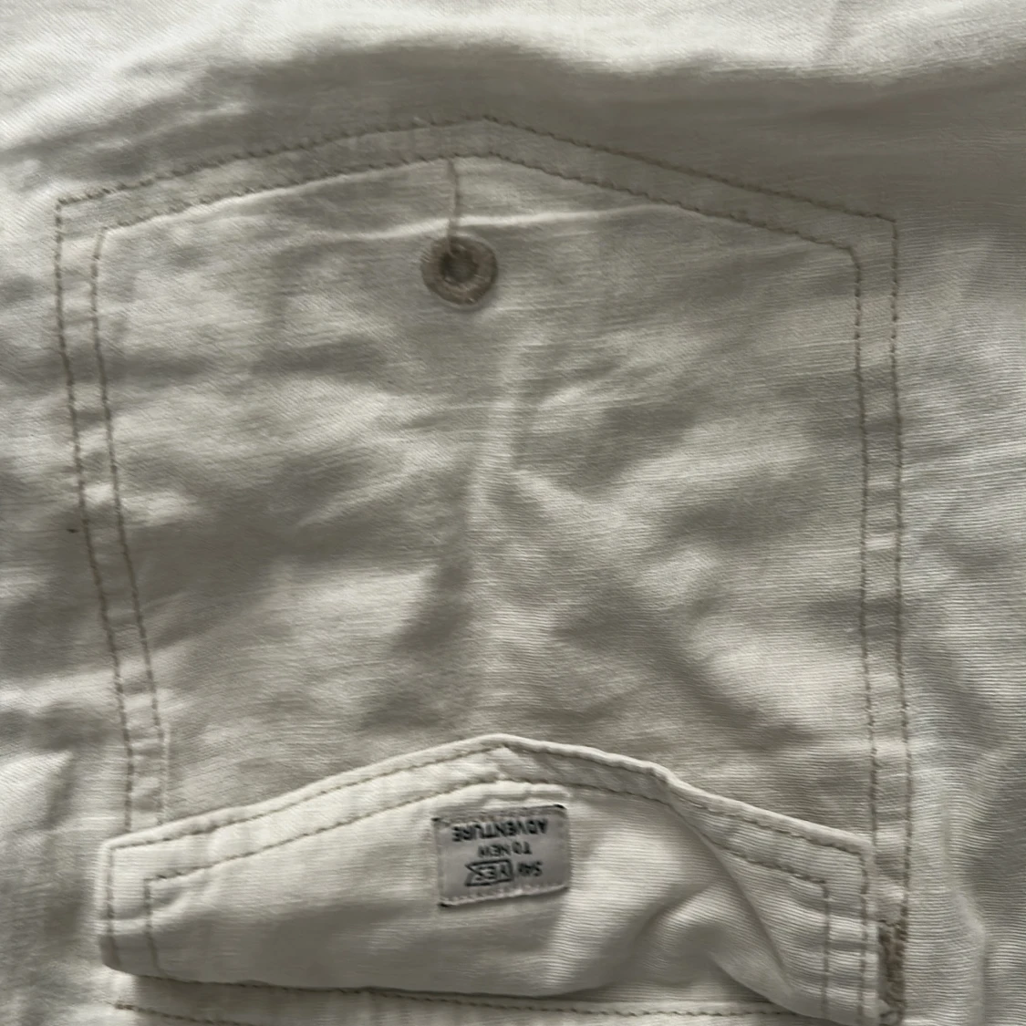 Vita linnebyxor från Zara, stl 164 - 2