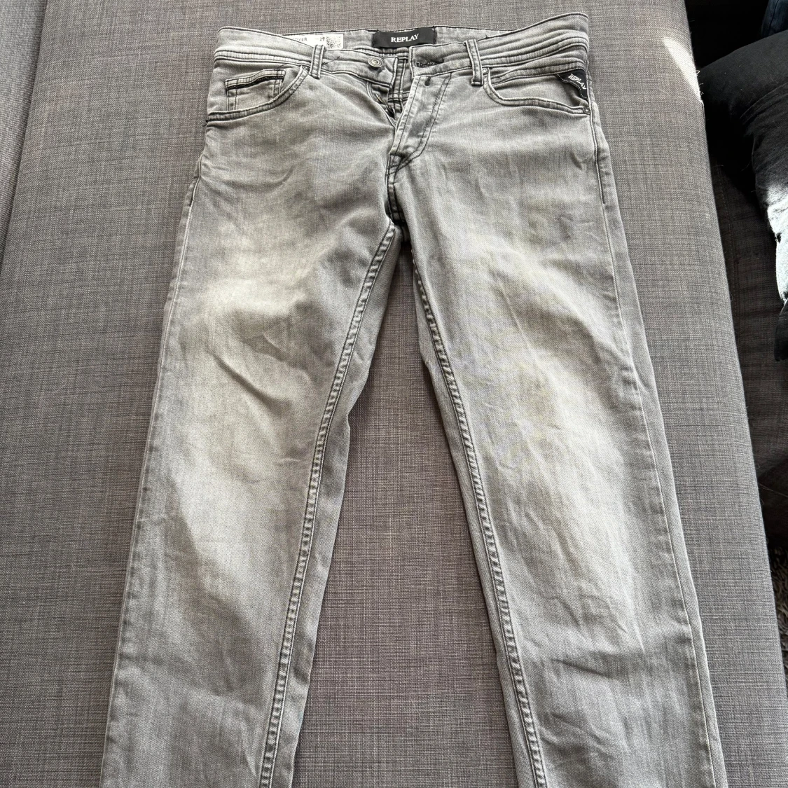 Replay Grover grå jeans straight fit