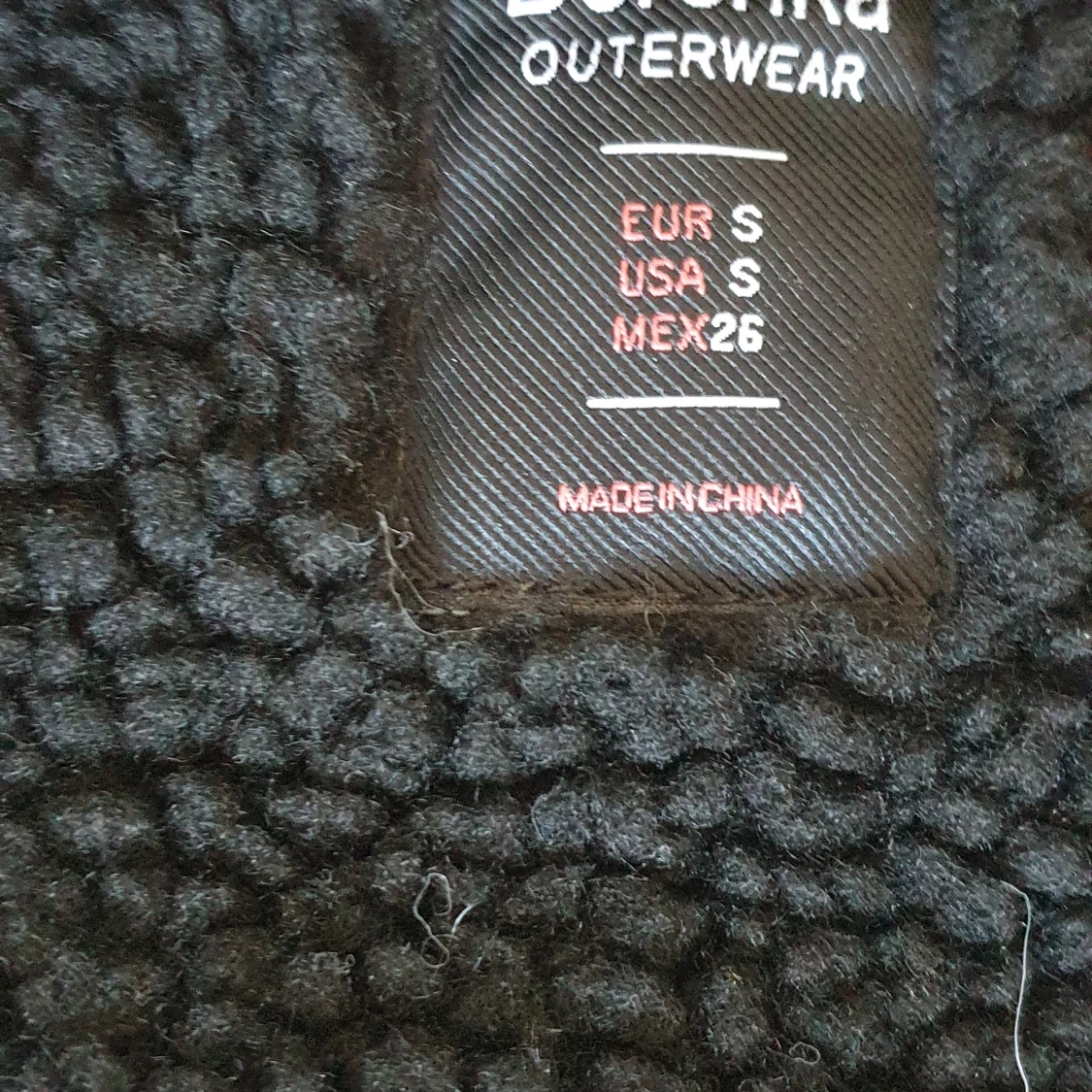 Svart teddyjacka från Bershka, S - 1