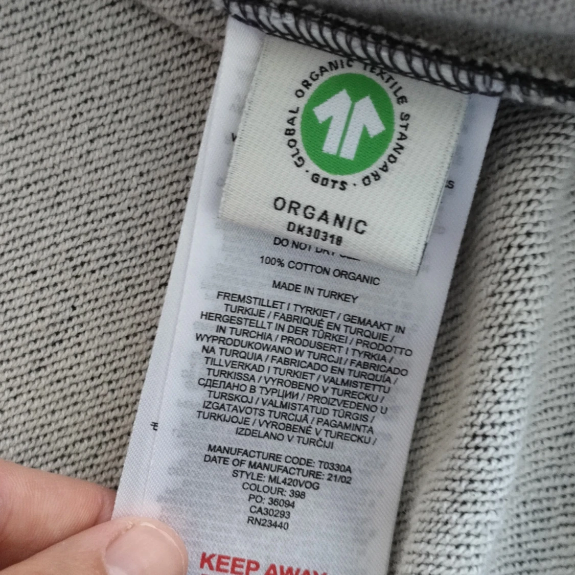 Mörkgrå hoodie från Lyle & Scott stl M  - 2